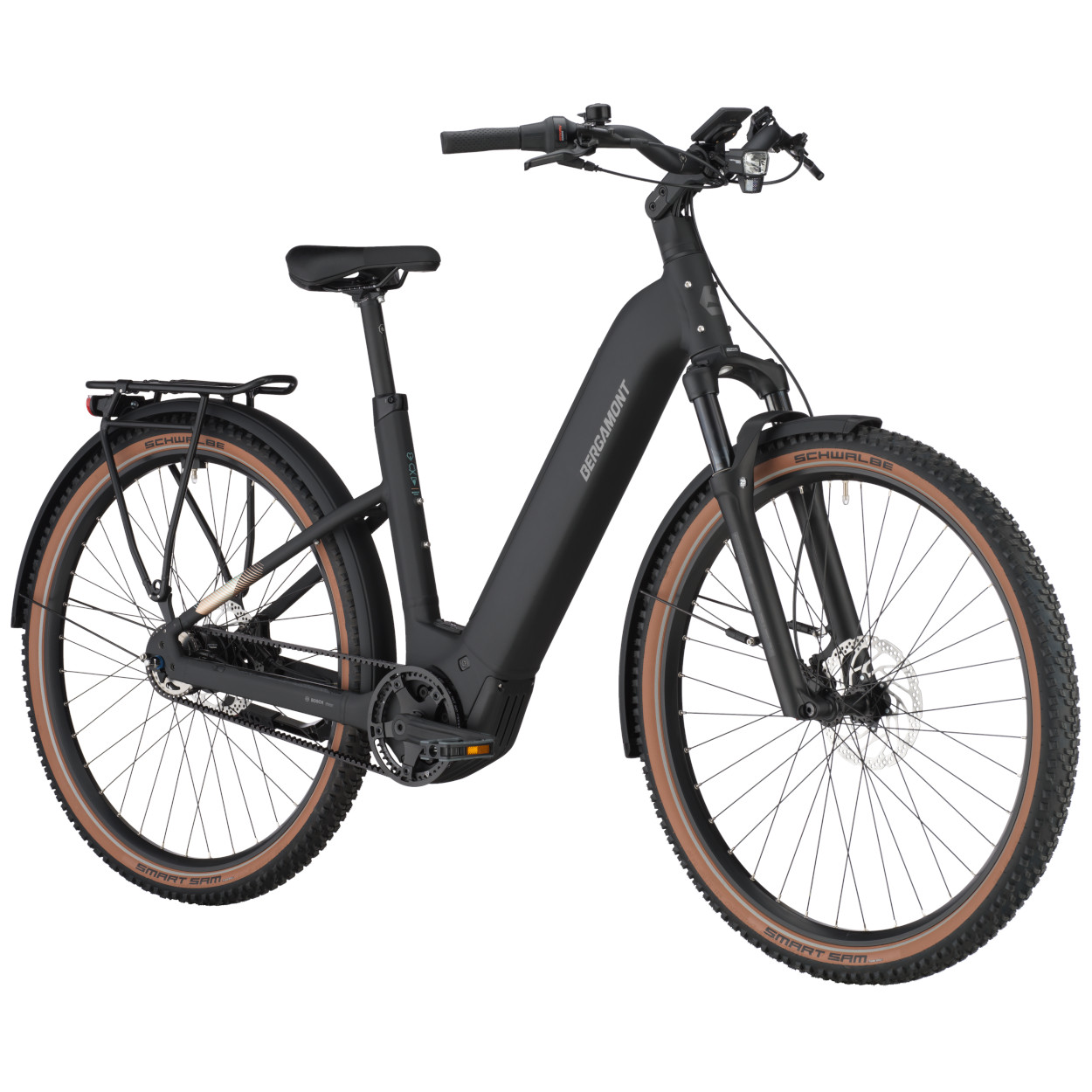 Bergamont E-Horizon SUV 20 Belt, Wave, XL - 600WH, Freilauf, black matt, 28"