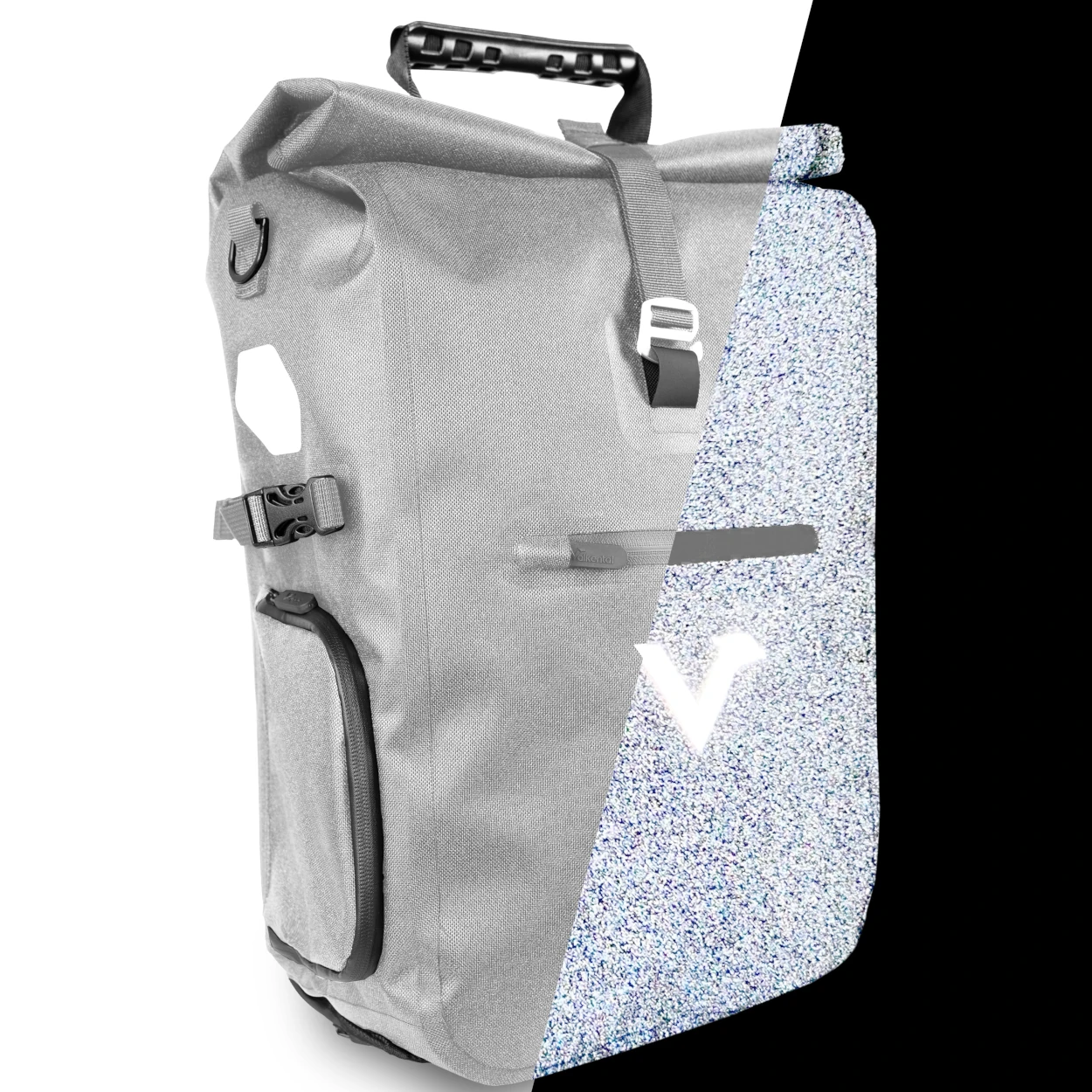 Valkental ValkPro 3in1 Fahrradtasche - Grey Reflective, 22l bis 26l Volumen