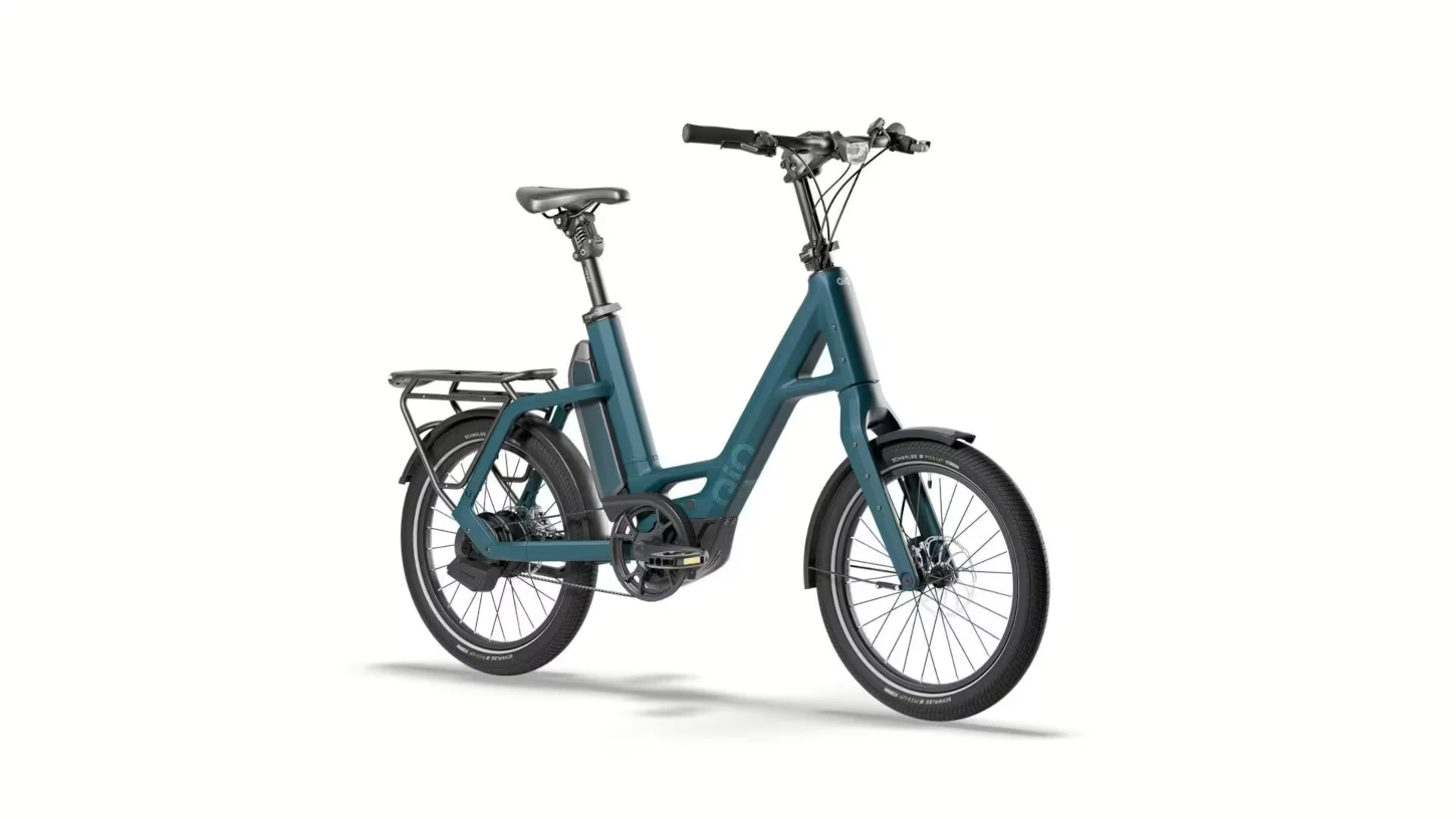 QIO Compact PXA+ 20", unisex - 800WH, Freilauf, petrol blue matt matt, 20"