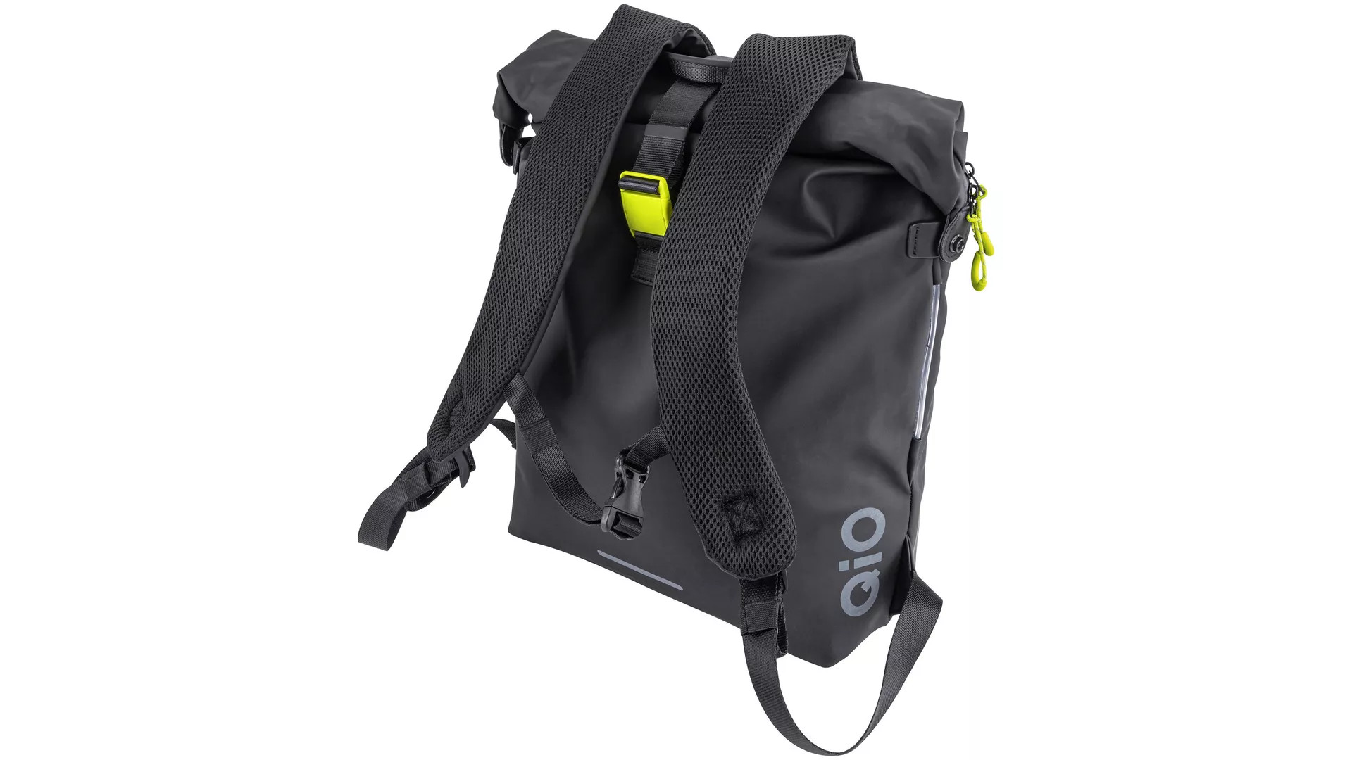 QIO Rucksack "MIKA" mit Hook-On System - Schwarz, Waterproof
