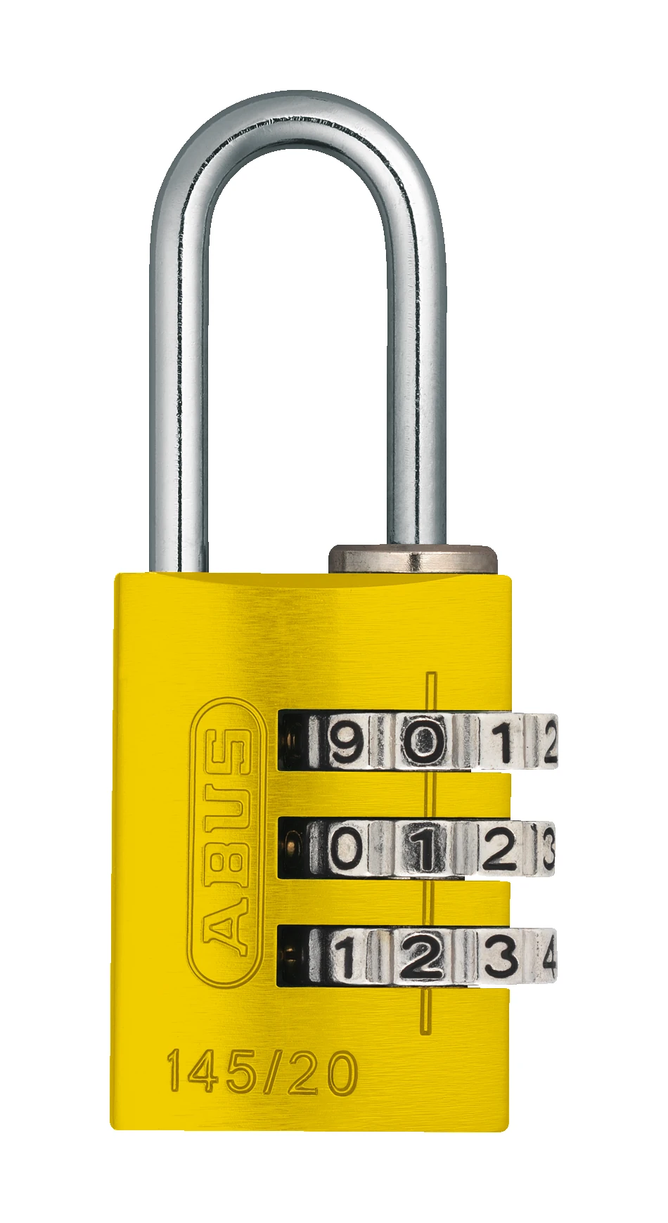 Abus Zahlenschloss 145/20, gelb - B/DFNLI
