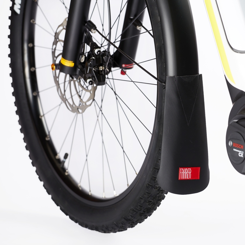 Spritzlappen Latz-E Plus Fahrer - schwarz, für 70 bis 90mm