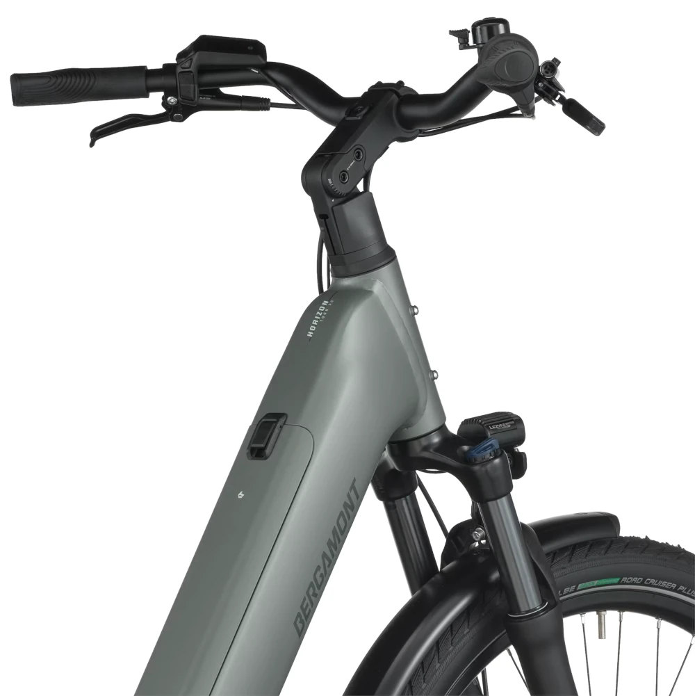 Bergamont E-Horizon Tour 30 Belt, Wave, XL - 540WH, Freilauf, highland grey, 28"