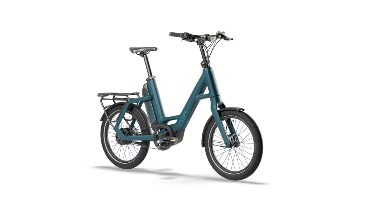 QiO Compact PE, unisex - 545WH, Freilauf, petrol blue matt, 20"