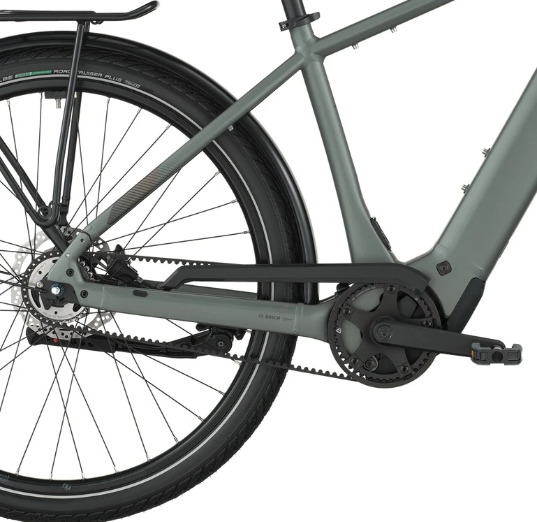 Bergamont E-Horizon Tour 30 Belt, Diamant, L - 540WH, Freilauf, highland grey, 28"