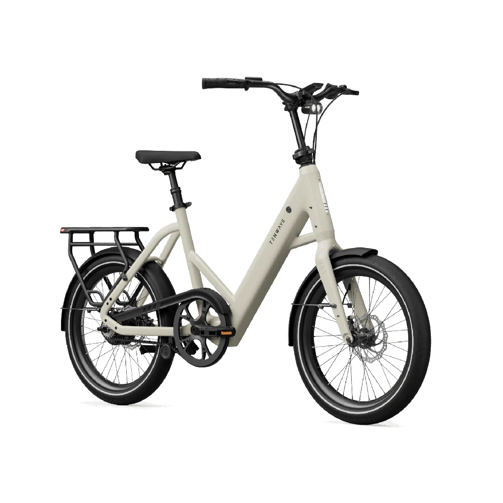 Tenways CGO Compact, unisex, Riemen - 504Wh, Freilauf, sandstone beige, 20"