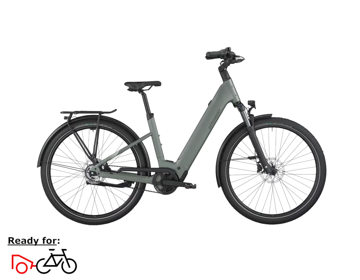 Bergamont E-Horizon Tour 30 Belt, Wave, XL - 540WH, Freilauf, highland grey, 28"