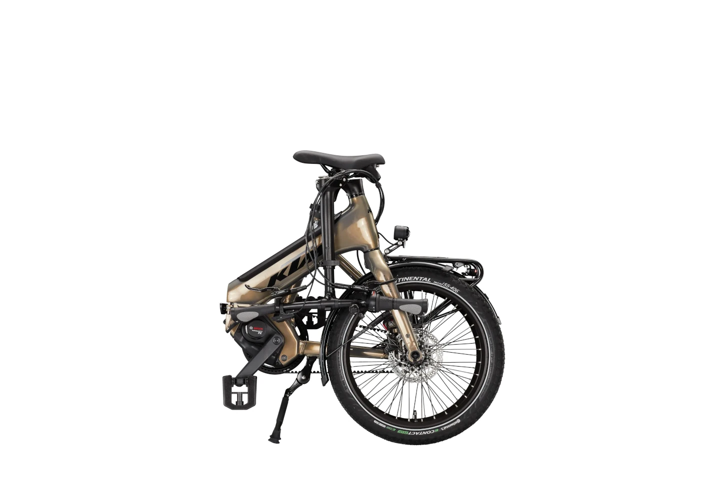 KTM Macina Fold 20, Unisex, Riemen - 500Wh, Freilauf, olive pearl (black), 20"