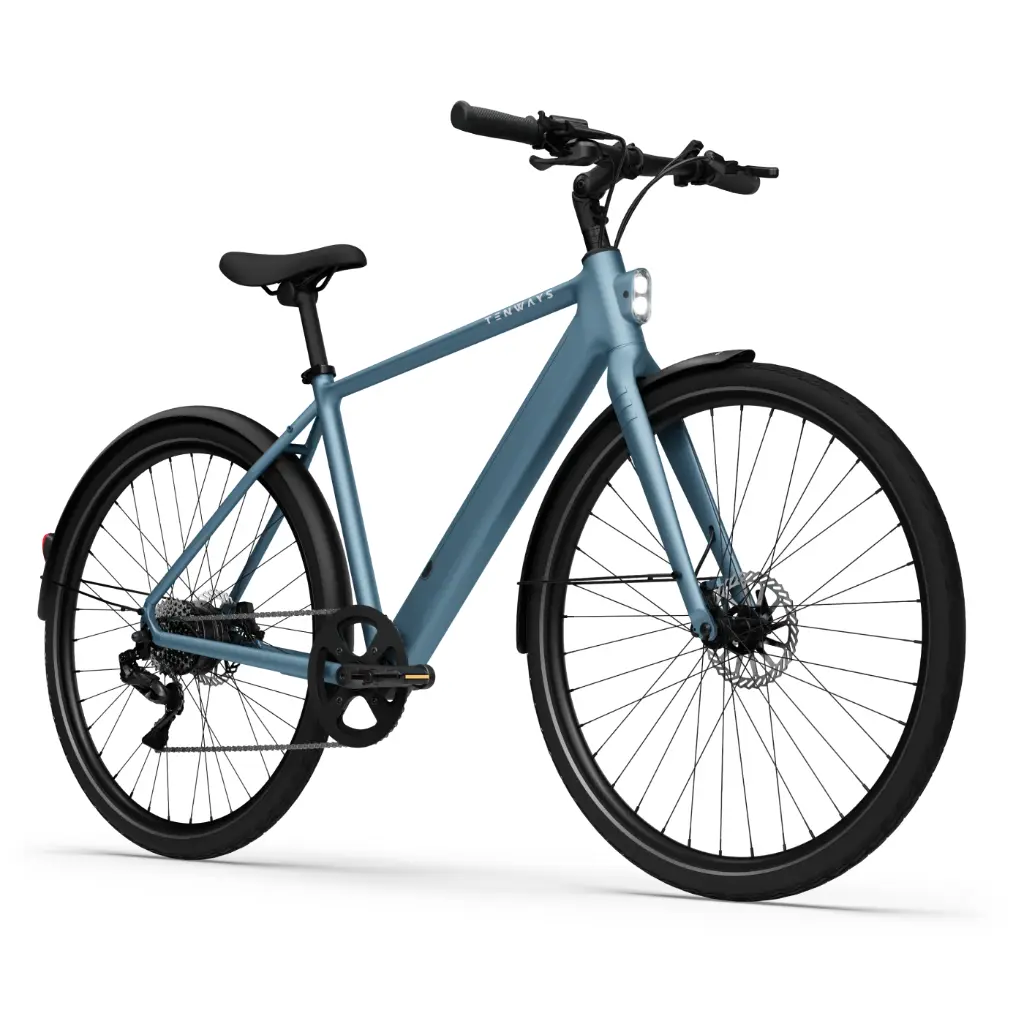 Tenways CGO600 Plus, Diamant, M 50 cm - 360WH, Freilauf, Sky Blue, 28"