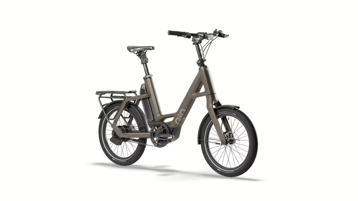 QiO Compact PXA+, unisex - 800WH, Freilauf, dark olive matt, 20"