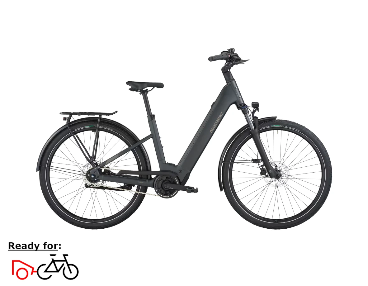 Bergamont E-Horizon Tour 40, Wave, XL - 540WH, Freilauf, flaky black, 28"