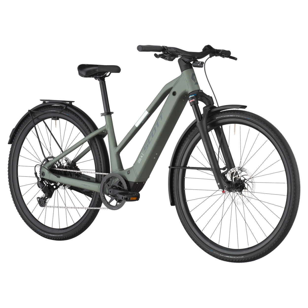 Scott Passage 30 Slope, Trapez, M - 400WH, Freilauf, highland green, 28"