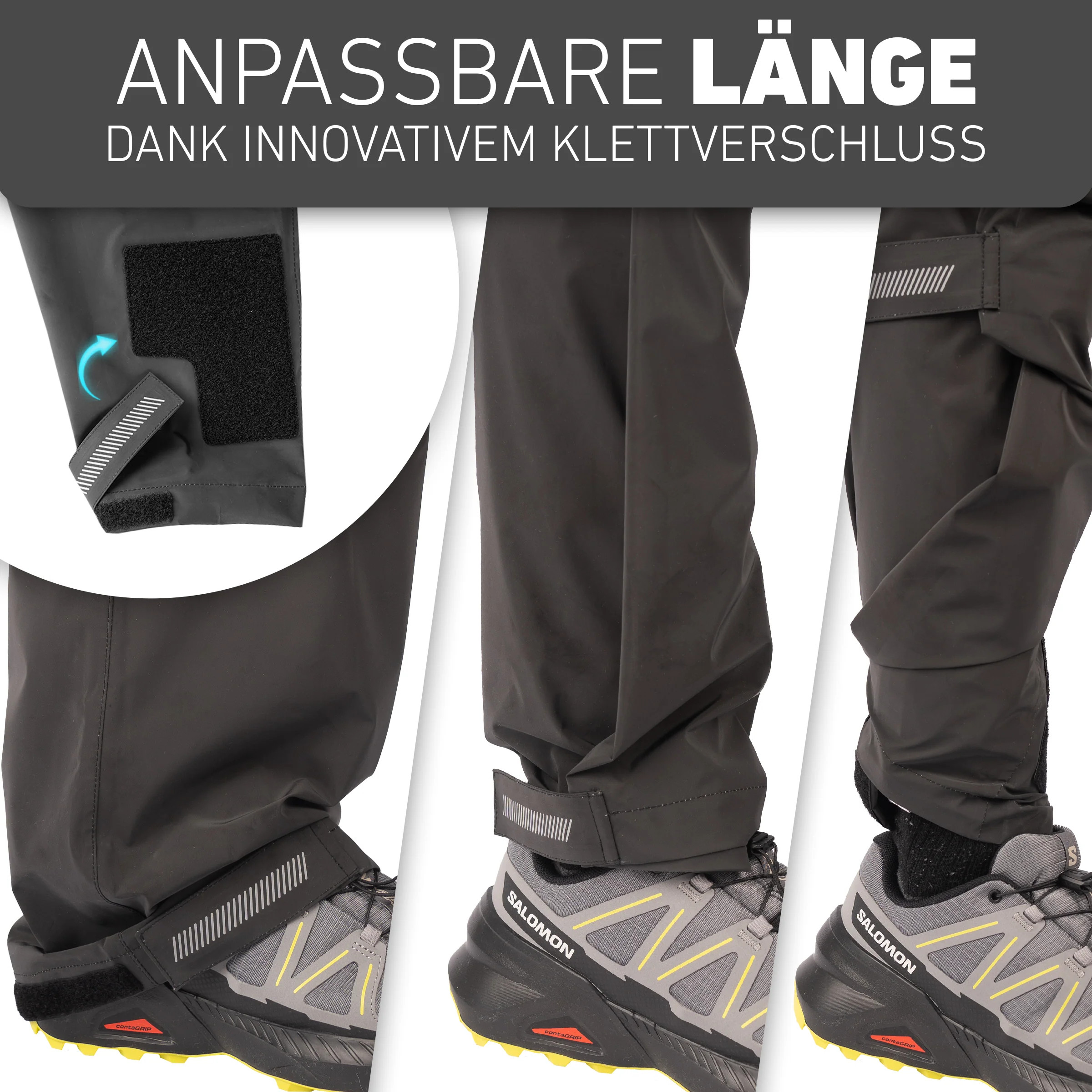 Valkental Ultimate Bike Pant Unisex - Reflektierend & Wasserdicht, L
