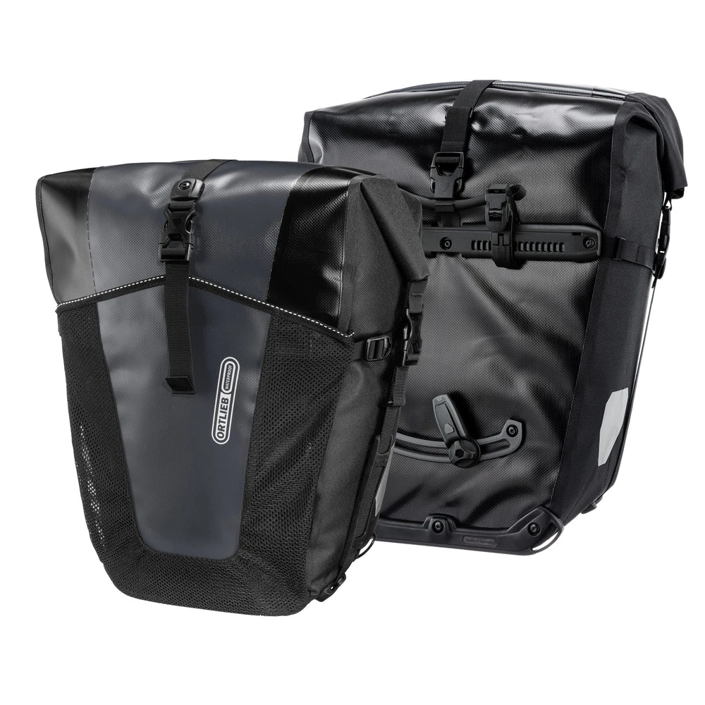 Ortlieb Back- Roller XL, 2x 35L, QL2.2 - asphalt-black, Mesch-Pocket Pair