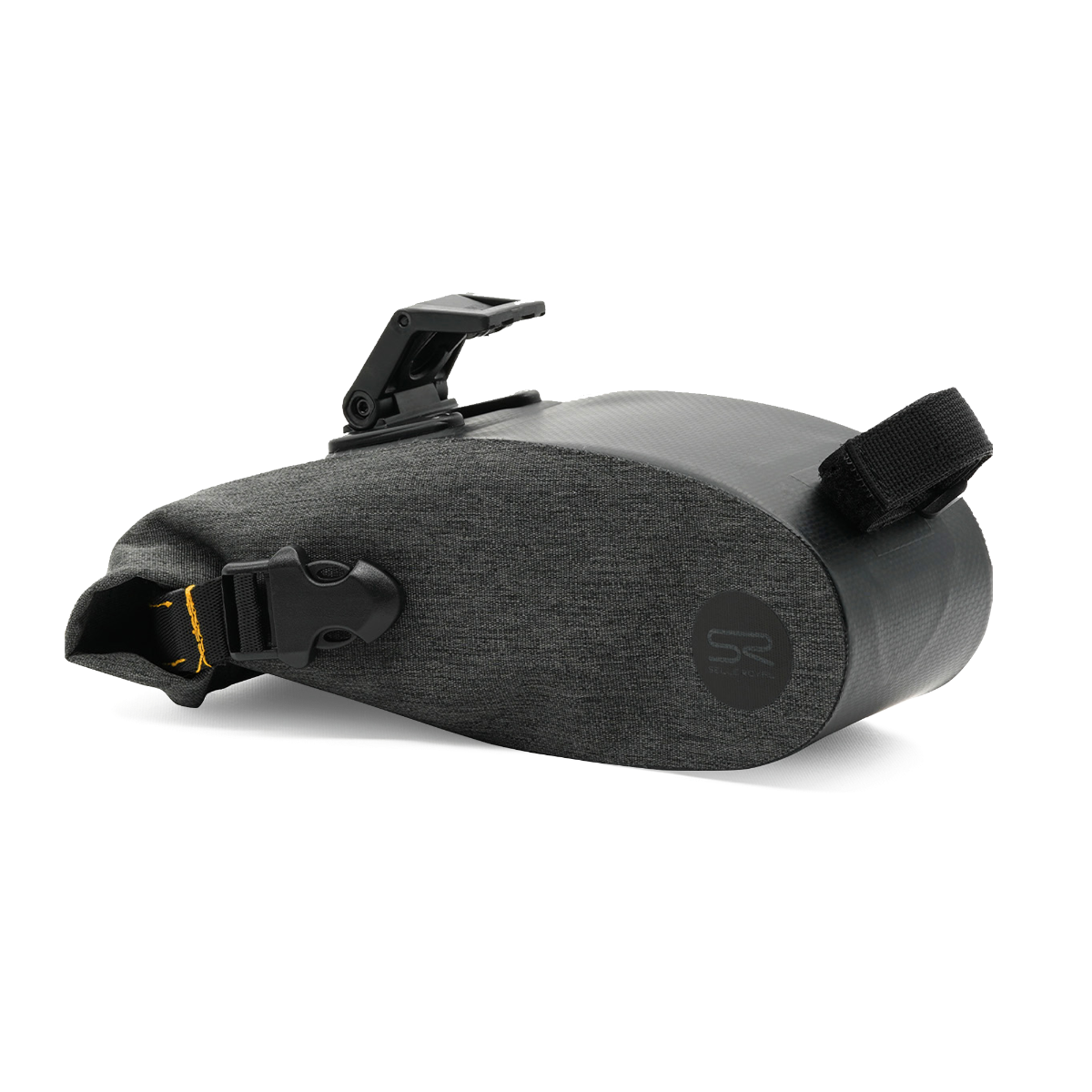 SELLE ROYAL Satteltasche Large Schwarz - Volumen: 2,0L, wasserdichte Hülle reflektierend