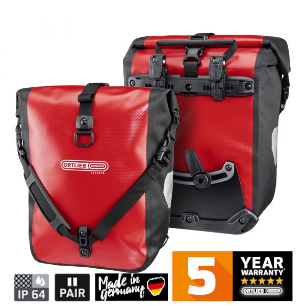 Ortlieb Sport-Roller Classic, rot - schwarz, 25 L - Lowrider- oder Hinterradtaschen, PD620/PS490