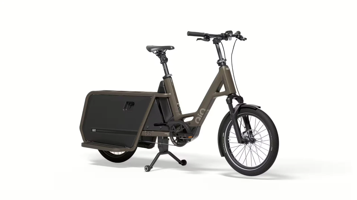 QiO Long CLAx, unisex - 800WH, Freilauf, dark olive matt, 20"