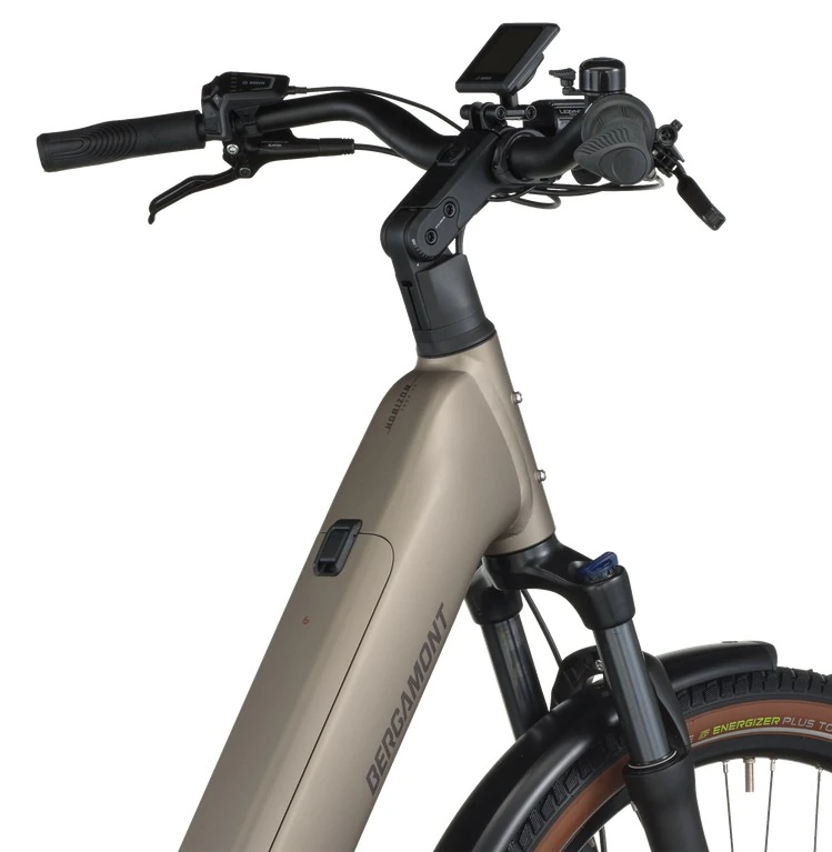 Bergamont E-Horizon Tour 20 Belt, Wave, L - 600WH, Freilauf, warm silver, 28"
