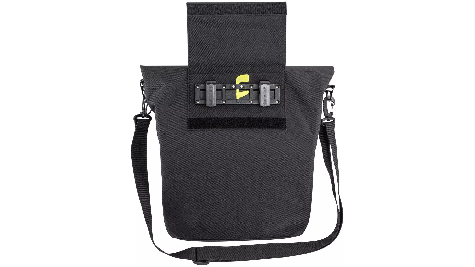 QIO Einzeltasche "GABRIEL" mit Hook-On System - Schwarz, Wasserabweisend