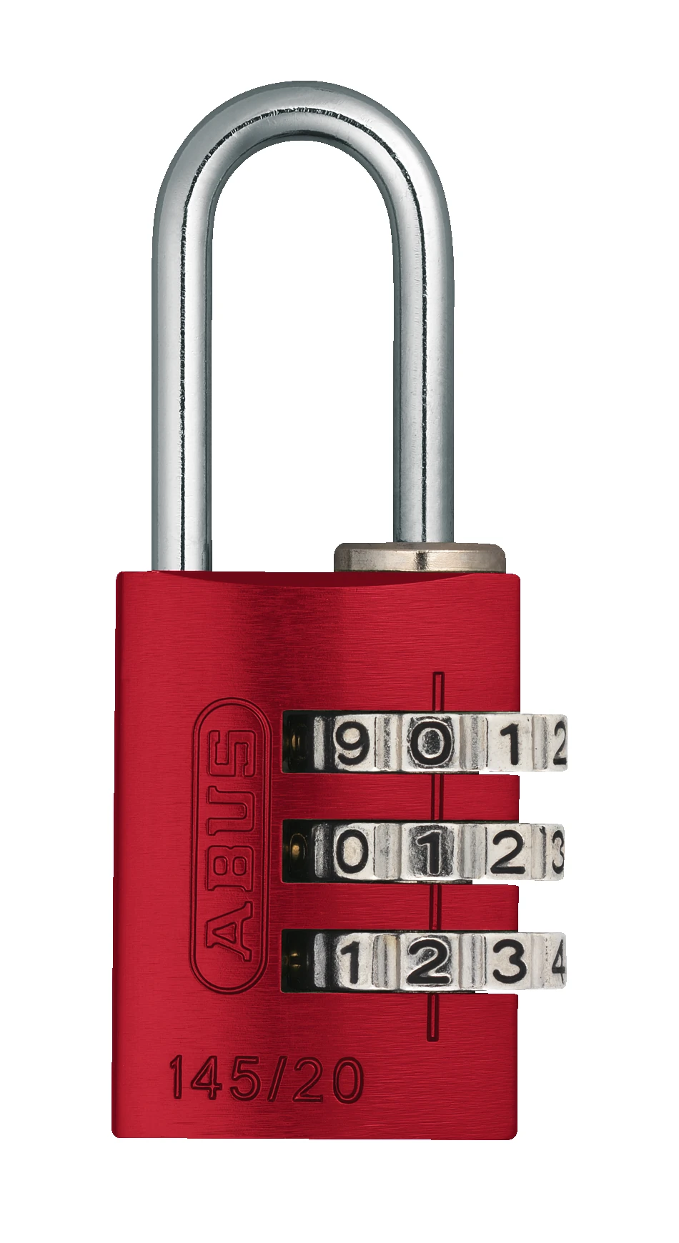 Abus Zahlenschloss 145/20, rot  - B/DFNLI