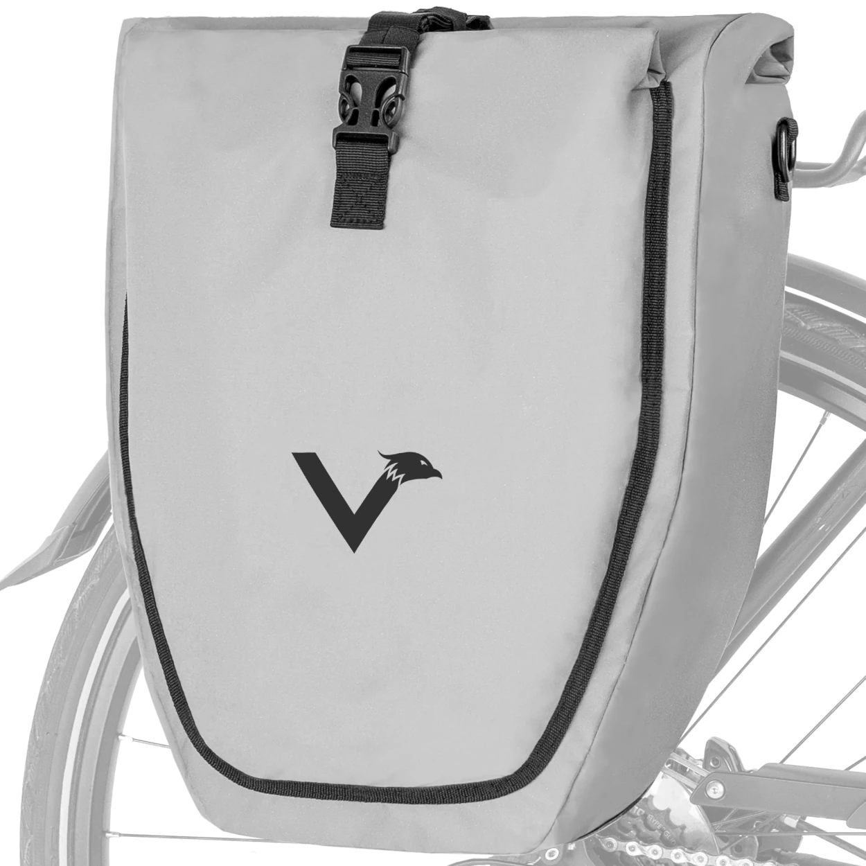 Valkental Bike Bag Gepäckträgertasche, Reflective - 32l Volumen