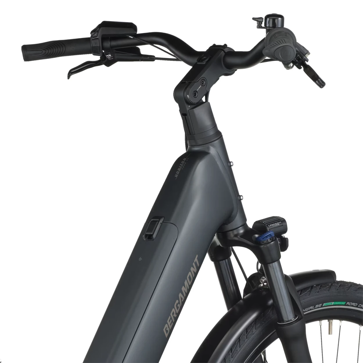 Bergamont E-Horizon Tour 40, Wave, XL - 540WH, Freilauf, flaky black, 28"